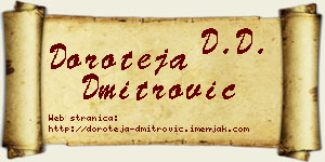 Doroteja Dmitrović vizit kartica